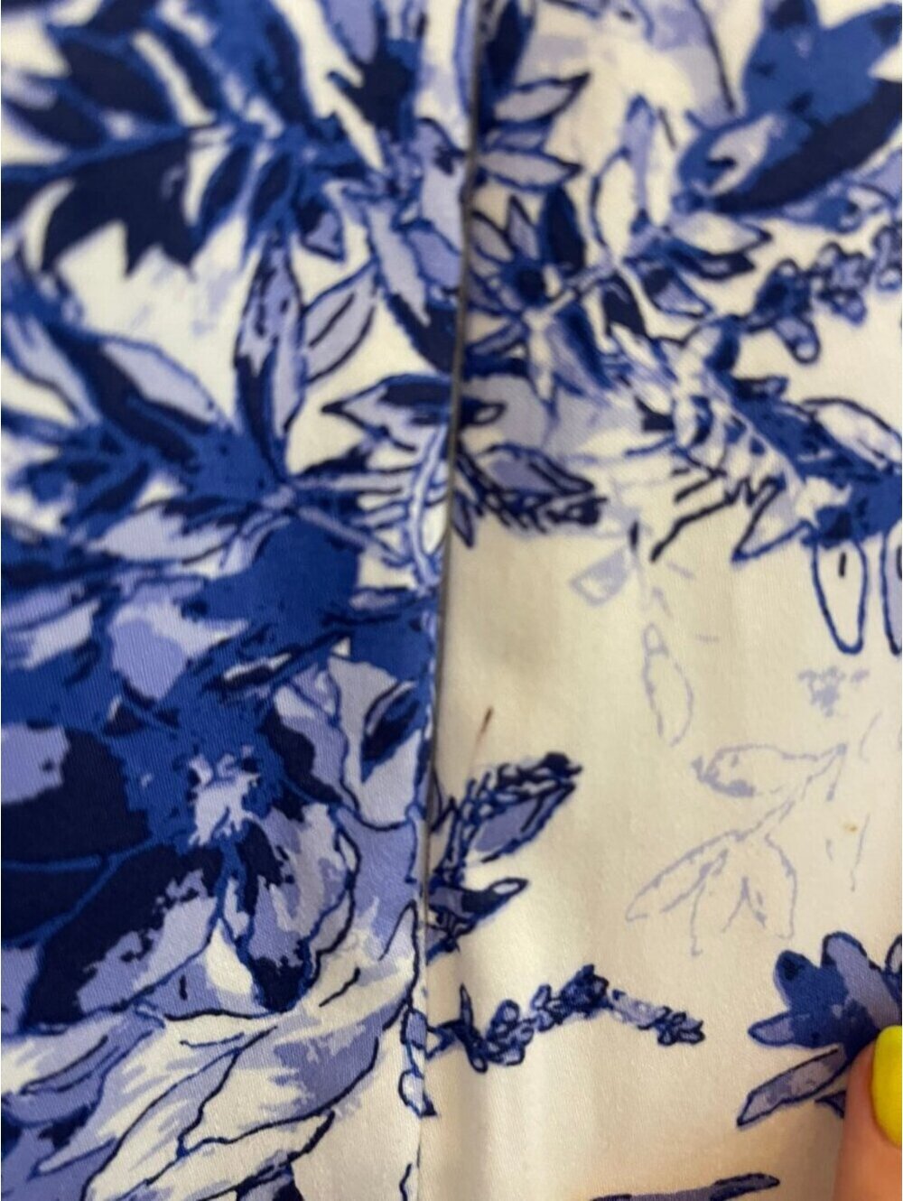 Like New Women's Sz 6P Adrianna Papell Blue Floral Sheath Dress - Picture 5 of 7